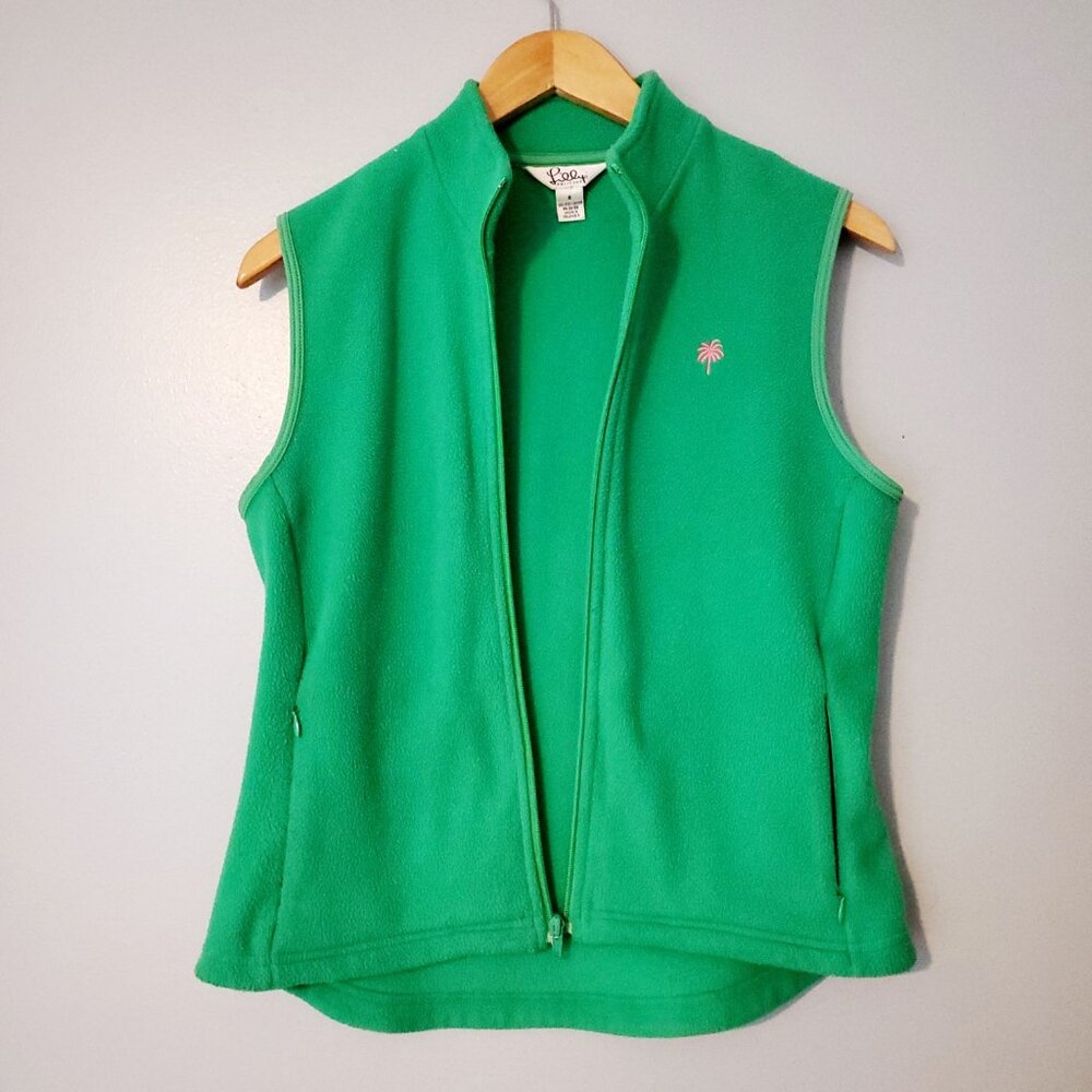 Lilly Pulitzer Vintage Green Fleece Vest